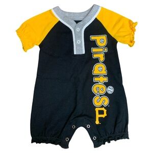 NWT Pittsburgh Pirates Baby Girl Romper - Size 0-3 Months